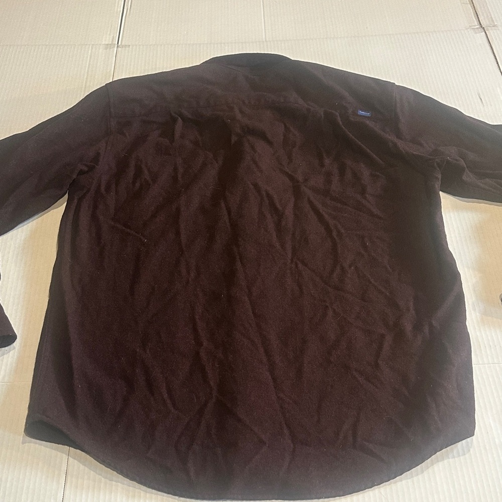 Pendleton Dark maroon black fitted Button-Up Shir… - image 7